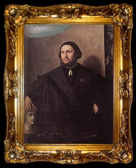 framed  FLORIGERIO, Sebastiano Portrait of Raffaele Grassi gh, ta009-2